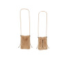 NoNo Bunny Soft Fur Bag Sand Blush