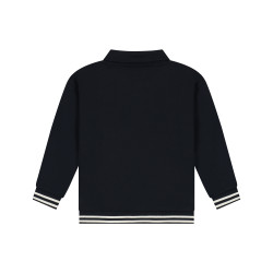 Stains and Stories boys sweat cardigan Navy
