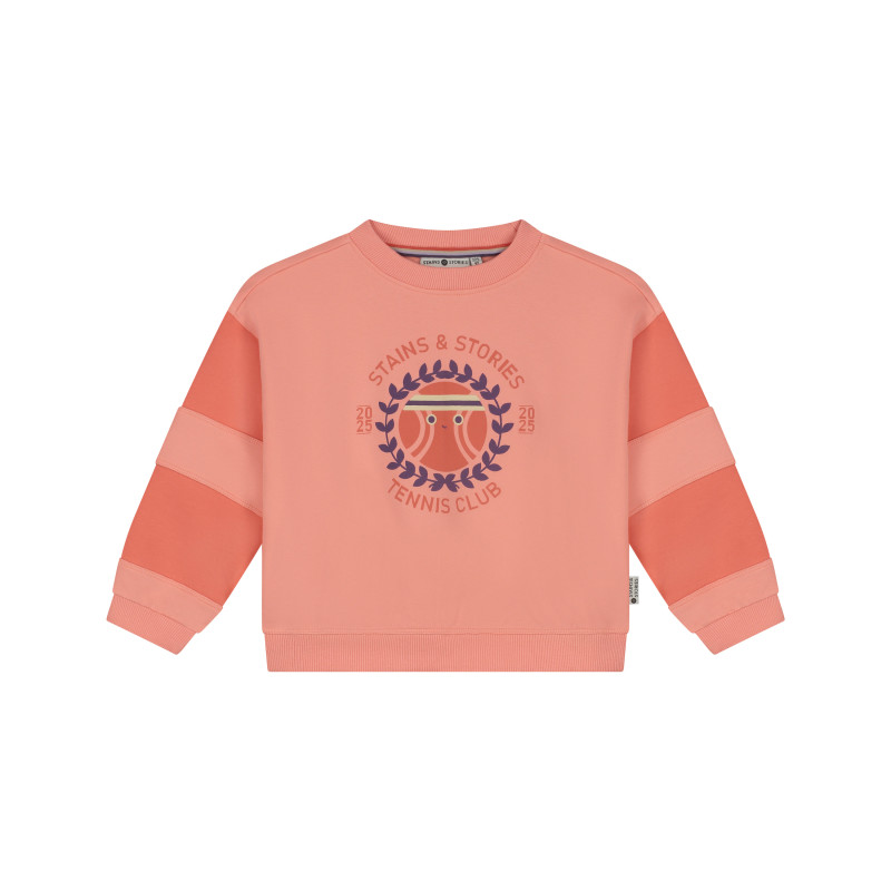 Stains and Stories girls sweatshirt Salmon
