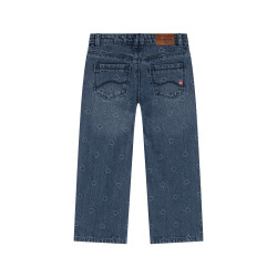 Stains and Stories girls denim wide leg pant Medium blue denim