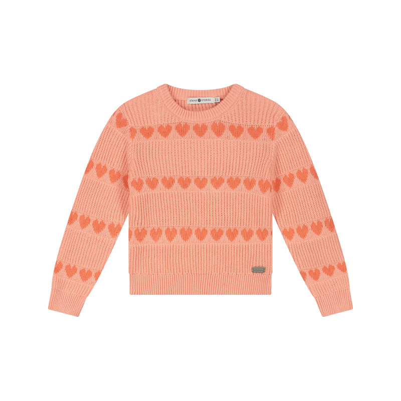 Stains and Stories girls pullover Salmon