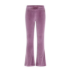 Like Flo Femke Flo girls velvet glitter flared pants Purple mauve