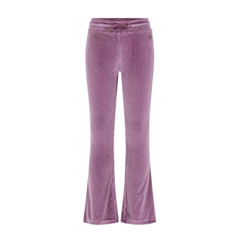 Like Flo Femke Flo girls velvet glitter flared pants Purple mauve