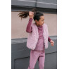Like Flo Femke Flo girls velvet glitter flared pants Purple mauve