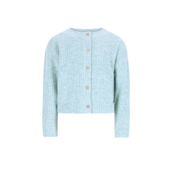 Like Flo Do Flo girls knitted cardigan with button closure Aqua