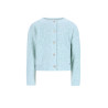Like Flo Do Flo girls knitted cardigan with button closure Aqua