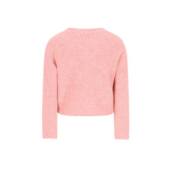 Like Flo Do Flo girls knitted cardigan with button closure Soft orange