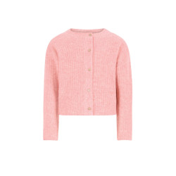 Like Flo Do Flo girls knitted cardigan with button closure Soft orange
