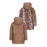 Like Flo Anna Flo girls reversible midi Choco