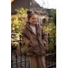 Like Flo Anna Flo girls reversible midi Choco