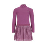Like Flo Miley Flo girls combi dress with plisse glitter skirt Purple mauve