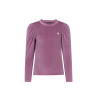 Like Flo Esmay Flo girls velvet glitter top Purple mauve