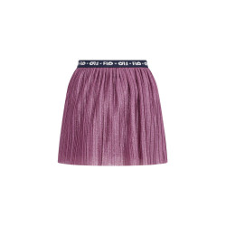 Like Flo Solly Flo girls plissé glitter skirt Purple mauve