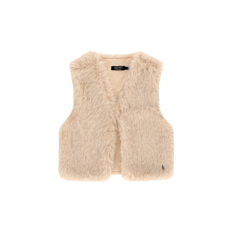 Like Flo Diam Flo girls faux fur hairy gilet Kit