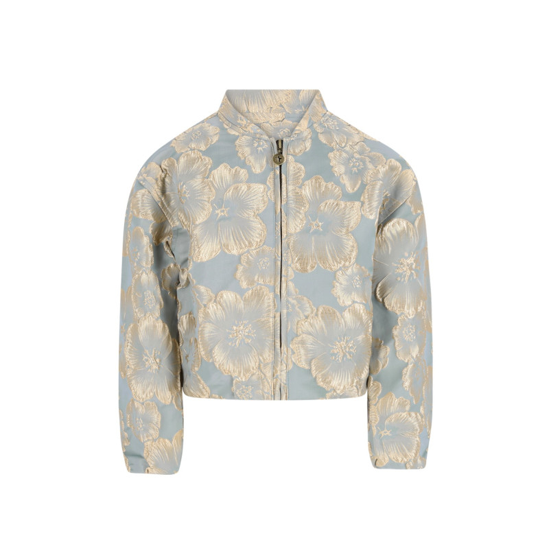 Like Flo Denise Flo girls jacquard cardigan Aqua