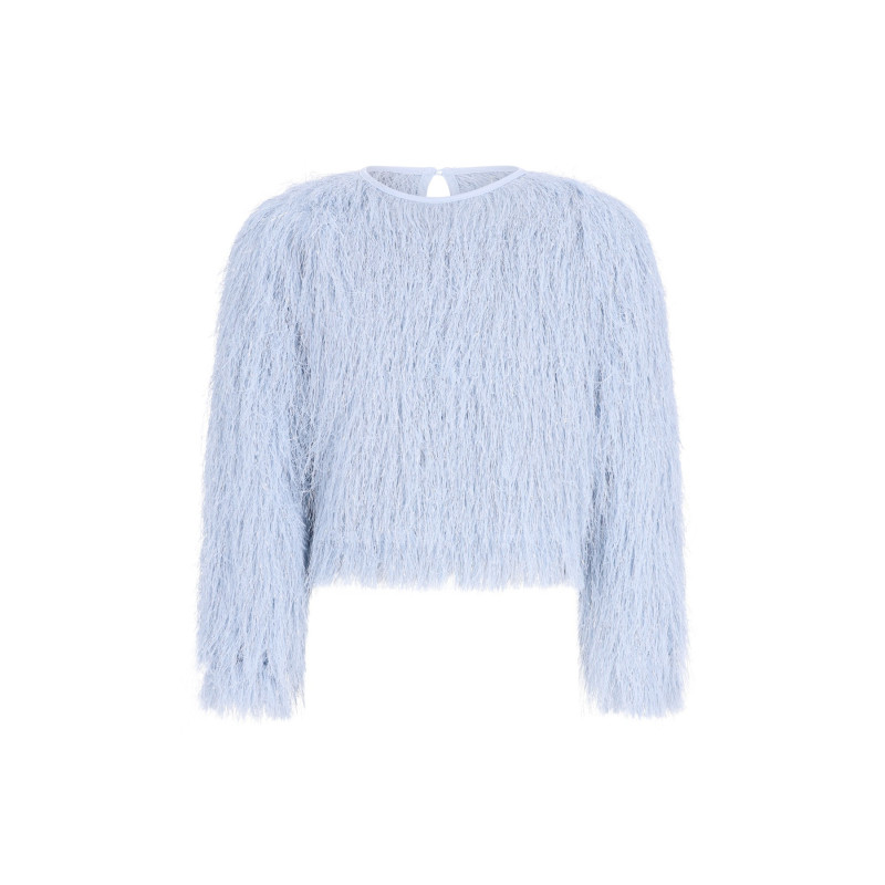 Like Flo Celina Flo girls fringes blouse Ice blue