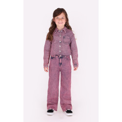 B.Nosy Peggy Trousers Letter AO grape
