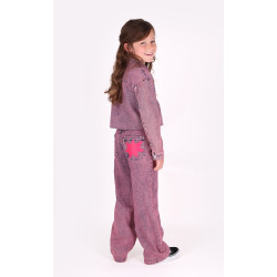 B.Nosy Peggy Trousers Letter AO grape