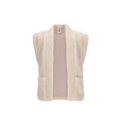Georgie B.Nosy girls teddy gilet Ecru