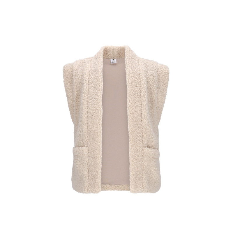 Georgie B.Nosy girls teddy gilet Ecru