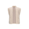 Georgie B.Nosy girls teddy gilet Ecru