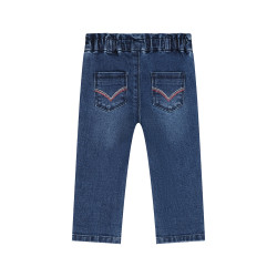 Babyface baby girls denim pants paperbag Dark blue denim