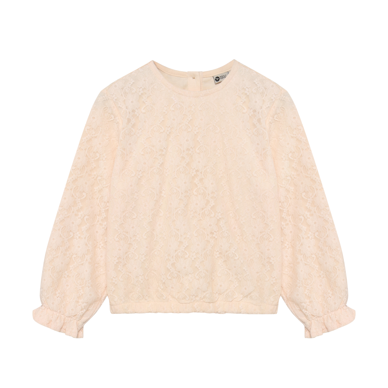 Daily Seven T-shirt Longsleeve Lace Mother of Pearl