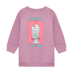Daily Seven Sweat Dress Longsleeve Print Valerian