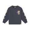 Daily Seven Oversized Sweater Badges Odyssey Gray