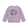 Daily Seven Oversized Sweater Backprint Purple Melange