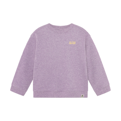 Daily Seven Oversized Sweater Backprint Purple Melange