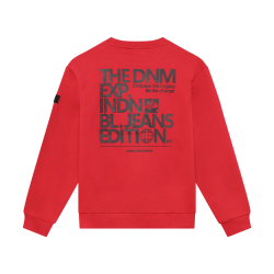 Indian Blue Jeans Loose Fit Sweat Indian Brushed Bright Red