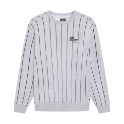 Indian Blue Jeans Loose Fit Sweat Stripe Fresh Grey Melange