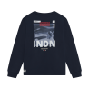 Indian Blue Jeans T-Shirt LS Backprint Indian Deep Navy