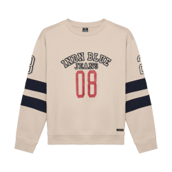 Indian Blue Jeans Loose Fit Sweat College INDN Pale Sand