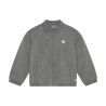 Daily Seven Bomber Jacket Heart Mid Grey Melange