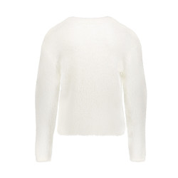 Geisha Hairy cadigan LS off-white