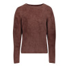 Geisha Hairy pullover LS brown