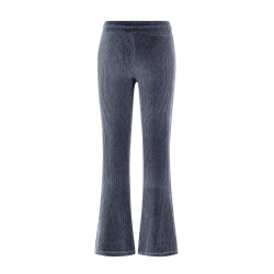Like Flo Femke Flo girls velvet glitter flared pants Ice grey