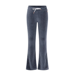Like Flo Femke Flo girls velvet glitter flared pants Ice grey