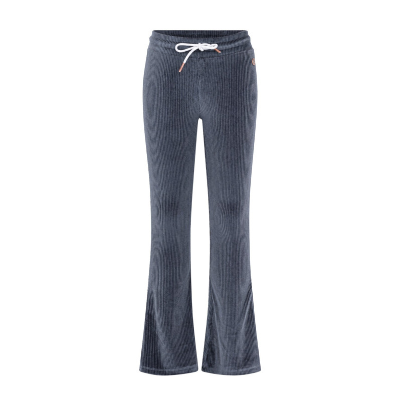 Like Flo Femke Flo girls velvet glitter flared pants Ice grey