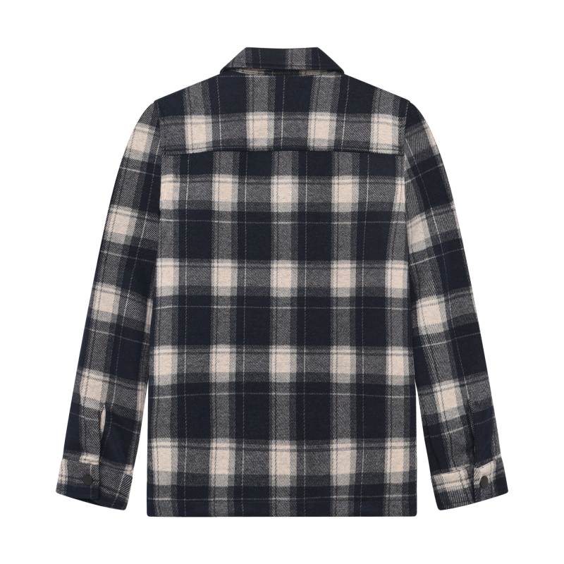 Indian Blue Jeans Shirt Jacket Zip Check Antra Ash