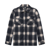 Indian Blue Jeans Shirt Jacket Zip Check Antra Ash