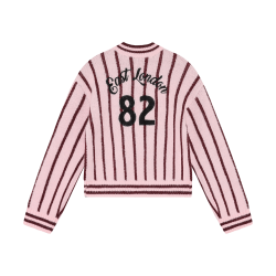 Indian Blue Jeans Knitwear Fuzzy Stripe Flushing Pink