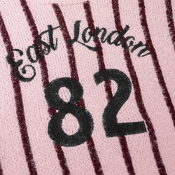 Indian Blue Jeans Knitwear Fuzzy Stripe Flushing Pink