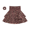 Indian Blue Jeans Skirt Leopard Fig