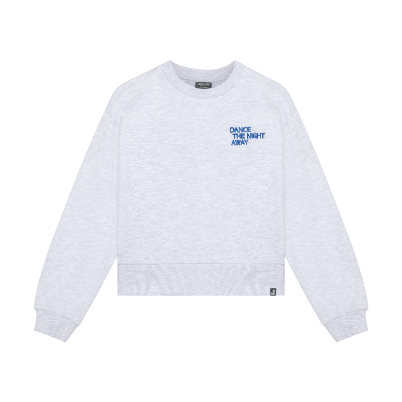 Indian Blue Jeans Sweater Grey Melange  Grey White Melange