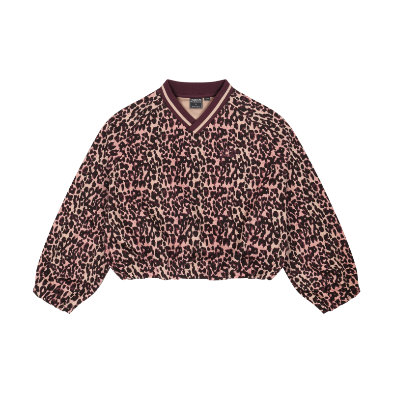 Indian Blue Jeans Sweater Leopard Fig