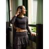 LOOXS 10sixteen Lace Tee Graphite