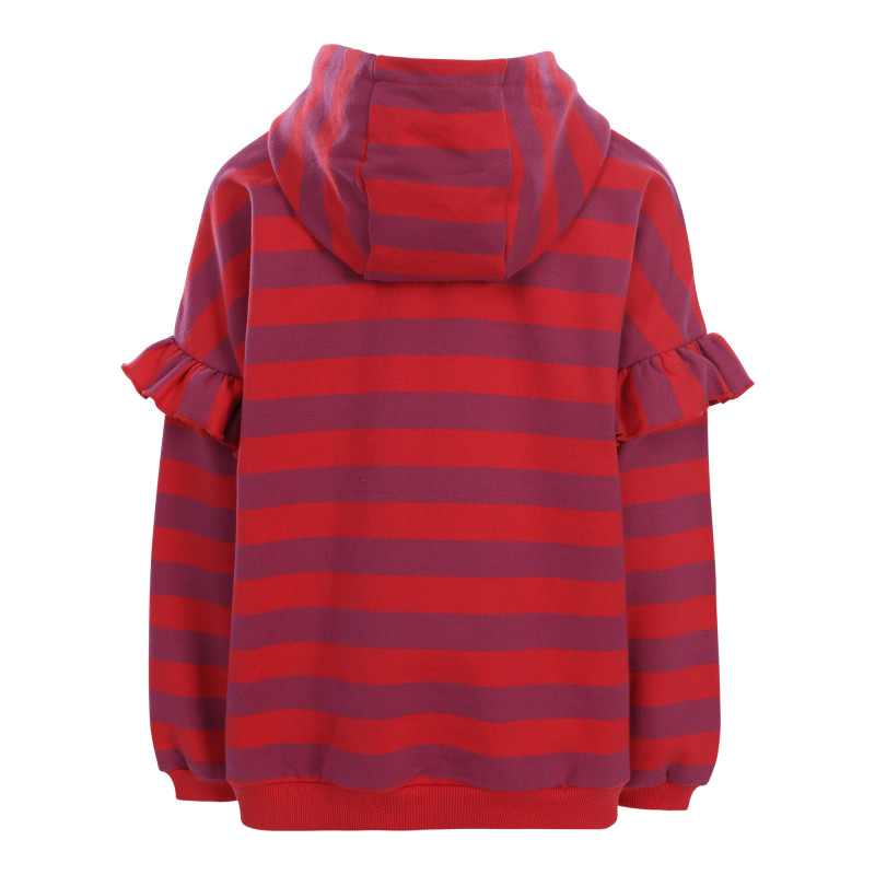 LOOXS Little striped hoody Coral Stripe